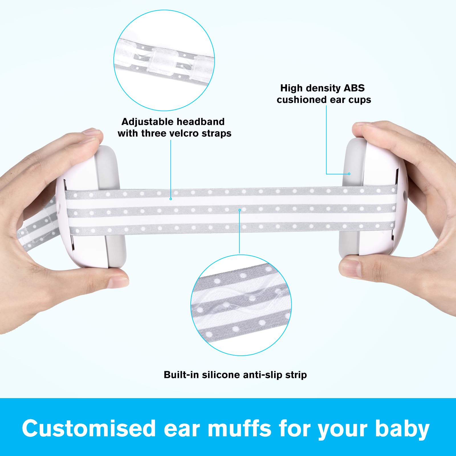 Carehabi Cuffie Rumore Bambini, Cuffie Bambini Antirumore Per Prevenire La Perdita Dell'udito, I Paraorecchie Sono Leggeri E Morbidi, Ideali Per L'uso Quotidiano E In Viaggio.