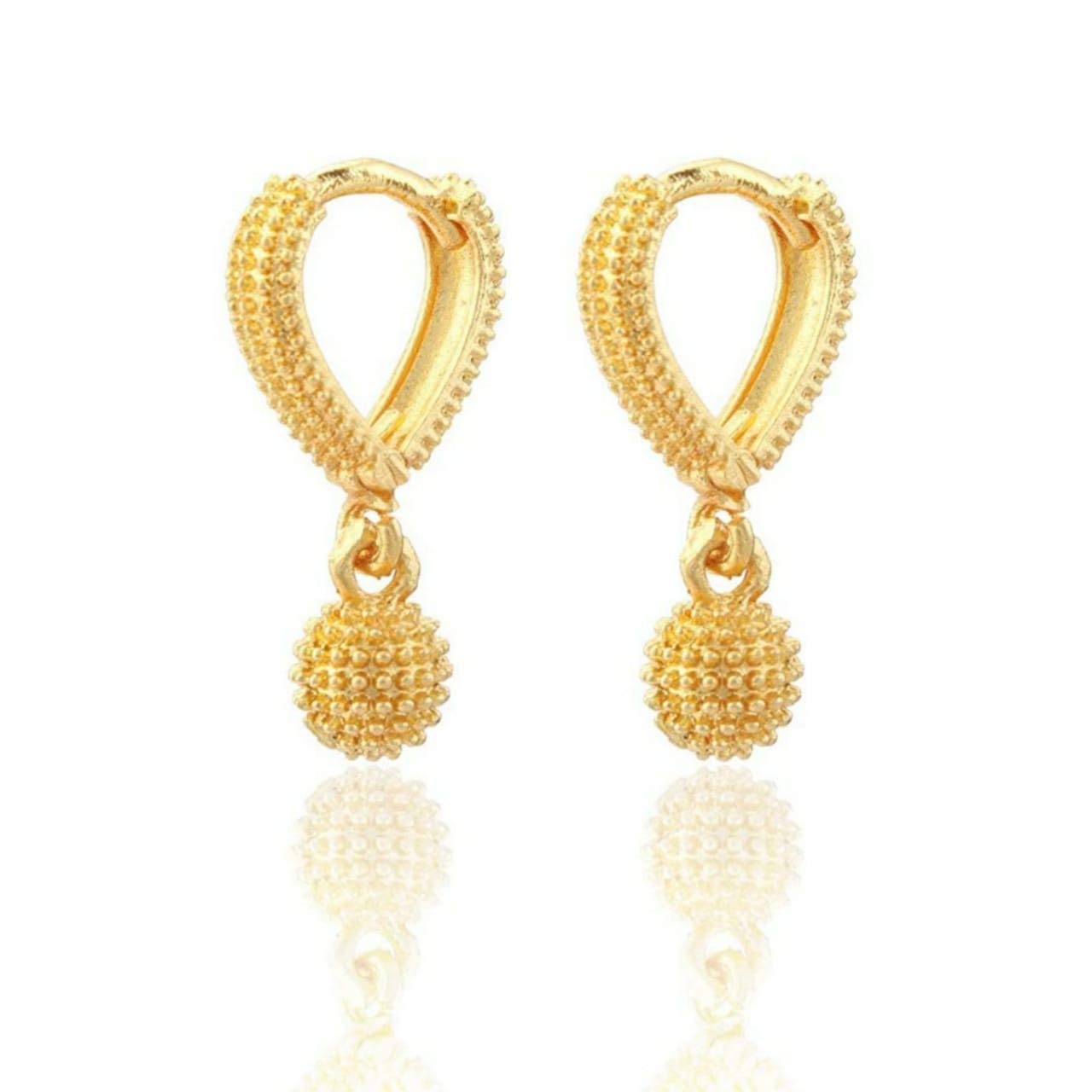 VFJ VIGHNAHARTA FASHION JEWELLERY Womens V shape Gold Plated alloy Bali Earring (B096WW94Z5) Amazon Price History, Amazon Price Tracker