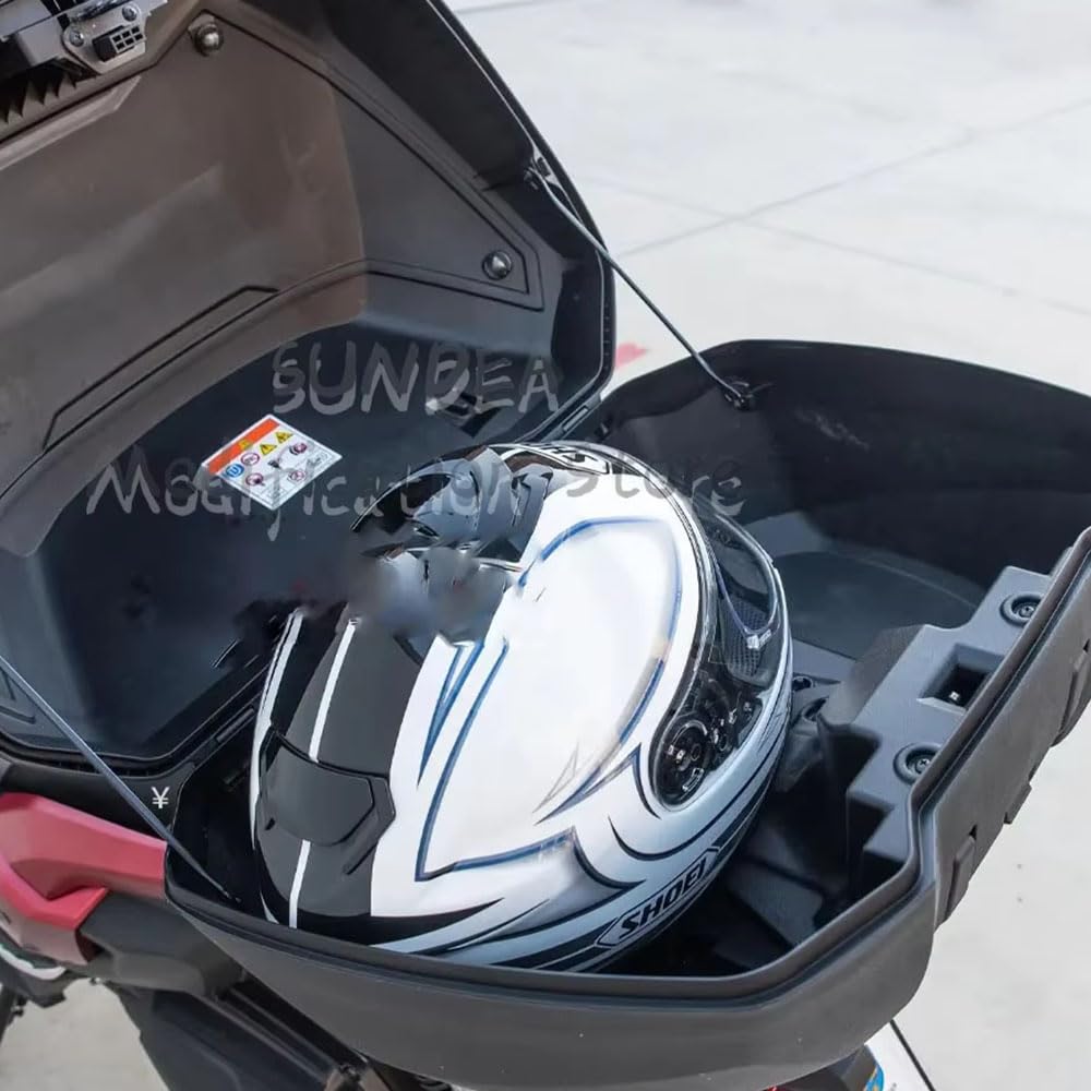Générique Fodera interna imbottita per baule da scooter, compatibile con Honda ADV350, Forza 350/750, protezione in pelle sintetica, 45 x 35 x 20 cm, colore: nero