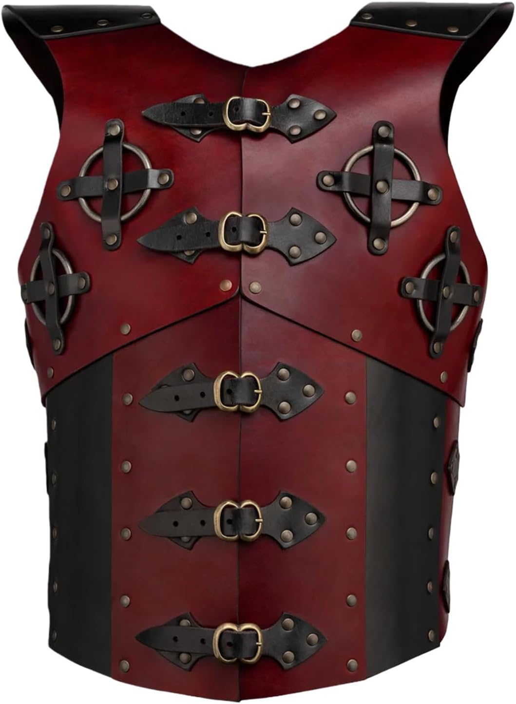 Medieval Chevalier Elfe Chest Armor Set, Viking Knight Breastplate Faux Leather Shoulder Armour, LARP Halloween Cosplay Costume, Helmetless Battle Suit