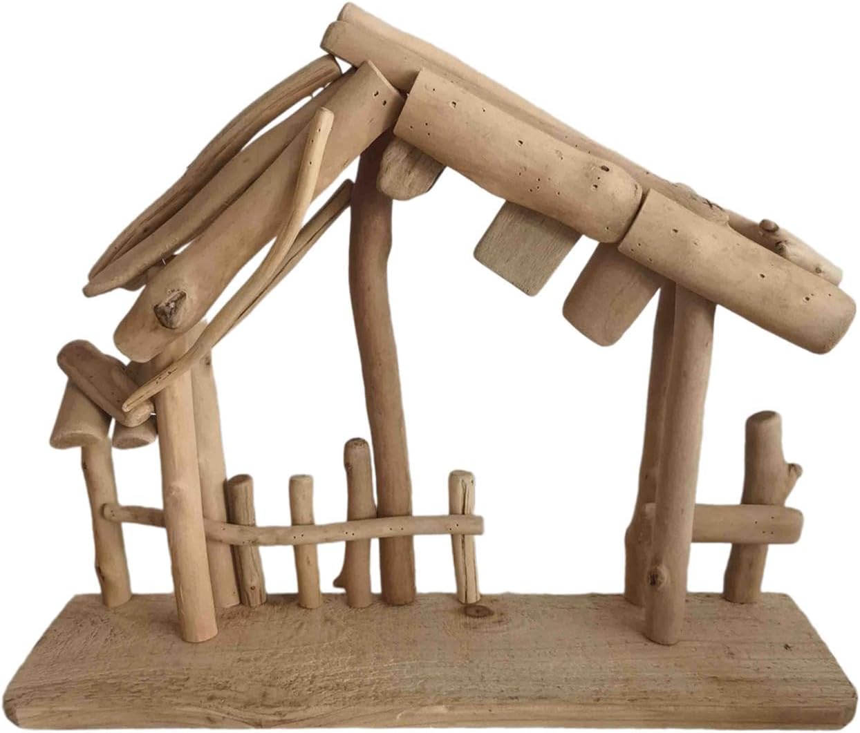 Christmas Decorations Manger Tabletop Ornament Nativity Stable for Nativity Scene