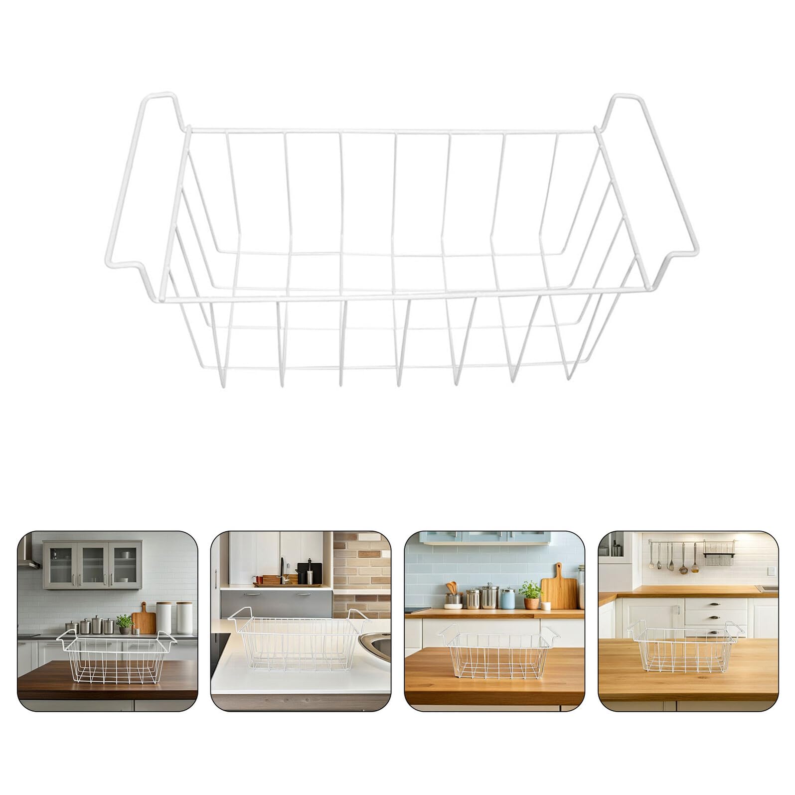 POPETPOP Estante Para Congelador De Metal Organizador De Almacenamiento Separador Colgante Cesta De Alambre Para Congelador Horizontal Para Organizar Paquetes De Hielo y Alimentos Profundo