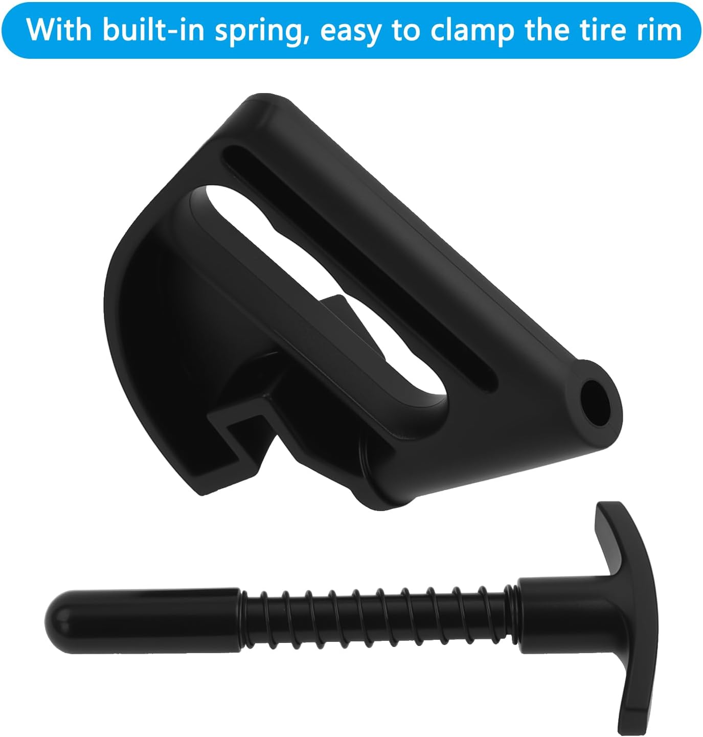 Universal Tire Bead Clamp Tools Drop Center Helper - Rim Pry Solid Nylon Plastic No Scratches Built-in Spring for Most Vehicle Motorcycle Low Profile Tire (2 Pack)