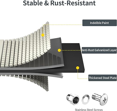 Miniatura 59 de Kesfitt Kit de cama de jardín elevada galvanizada, cajas de metal 7 en 1 de 18 pulgadas de alto con bordes de seguridad, 8 x 2 x 1.5 pies modulares