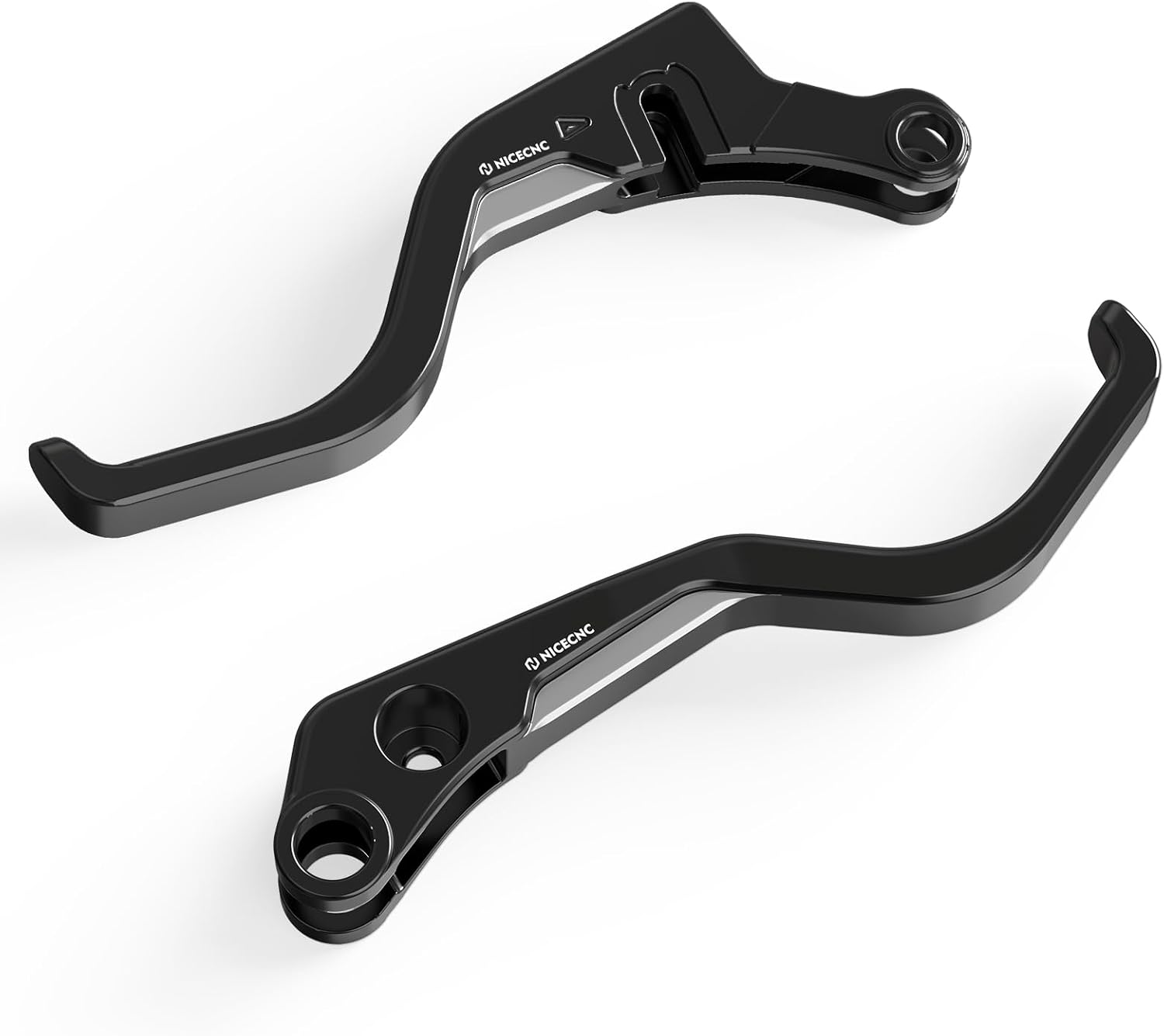 NICECNC Black 2-Finger Short Brake Clutch Levers Compatible with Harley Sportster S RH1250S, Pan America 1250 RA1250, Nightster RH975, Replacement for 36700281/41700626A
