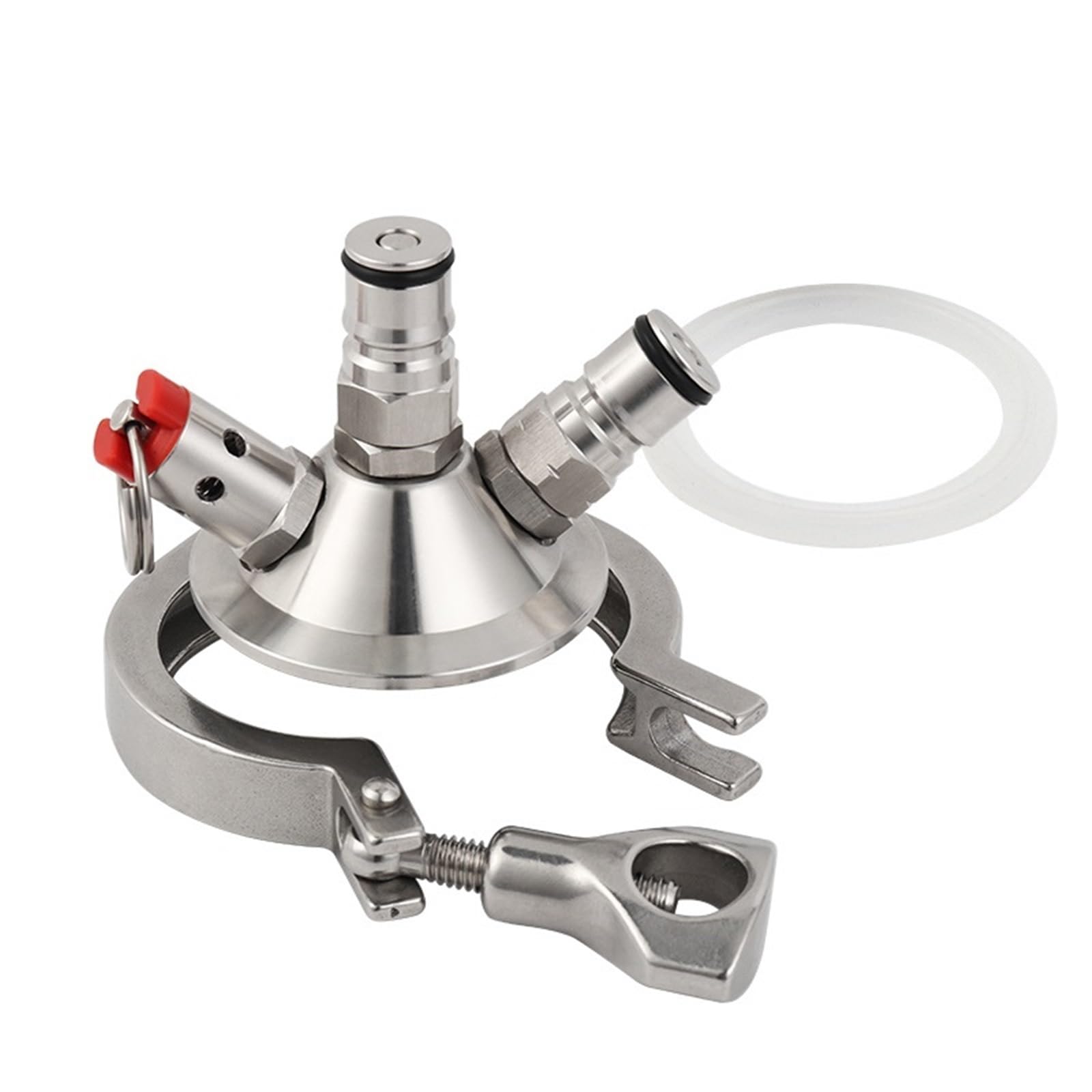 Cabezal de roscado de cerveza para kit Tri-Clover de 2'' y ball lock