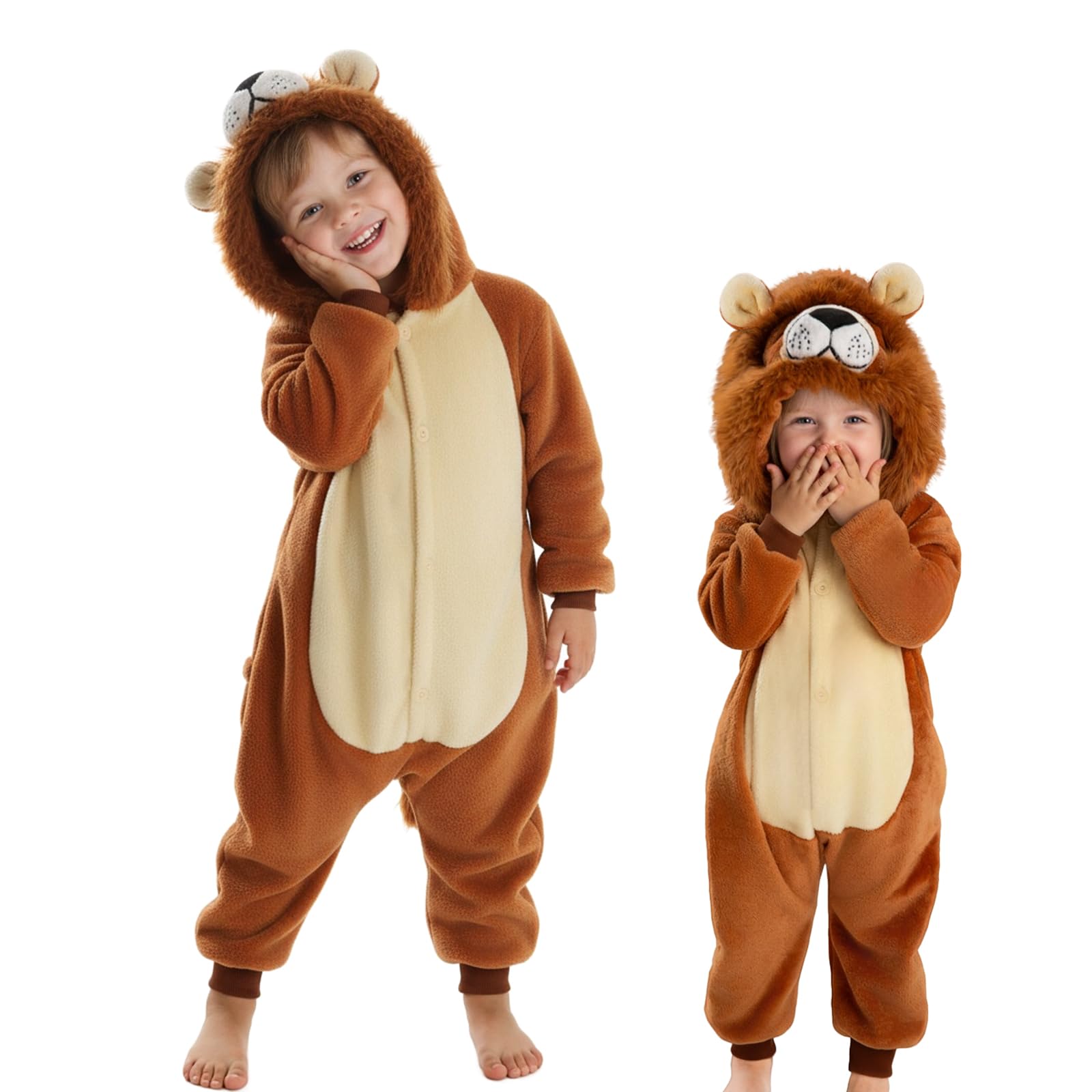 Halloween Lion Costume Toddler Baby Kids Onesie Cape for Boys Girls 12M-9Y
