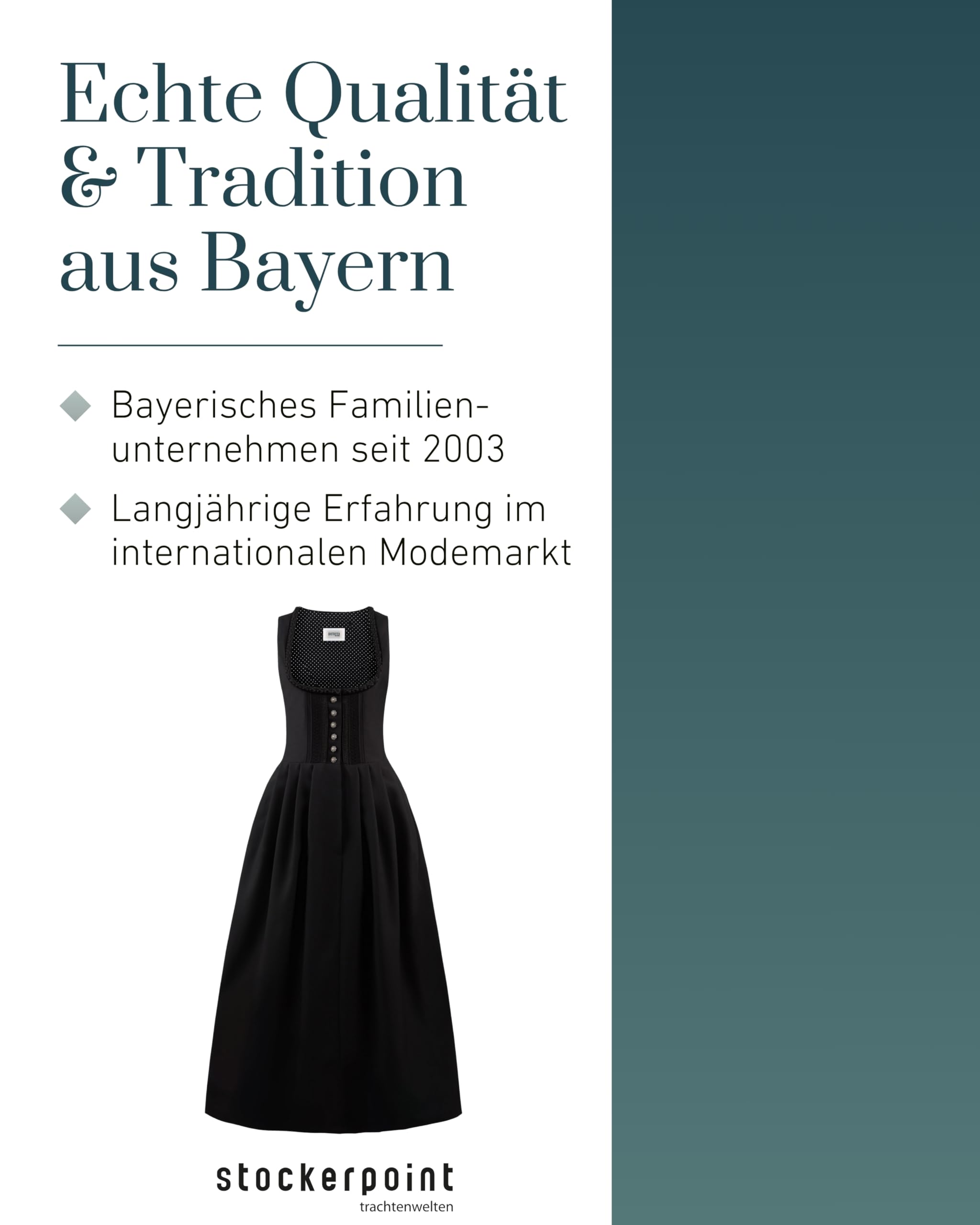 Stockerpoint Damen Zenta3 Maxi Dirndl ohne Schürze (1er Pack)