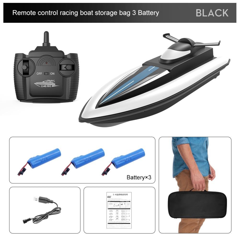 Lancha Rápida RC de 2,4 GHz con Motores Duales y de Refrigeración por Agua para Niños y Adultos (584.00)