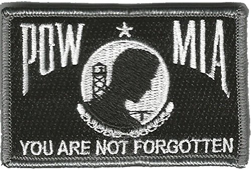 Tactical POW/MIA Patch - Black