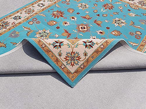 Image of Mordern Design Handmade Tufted Carpet Pure Woollen Export Quality Carpet for Living Room, Bedroom Hall [ Size 9 x 9 Round, Color Multi T2 ]