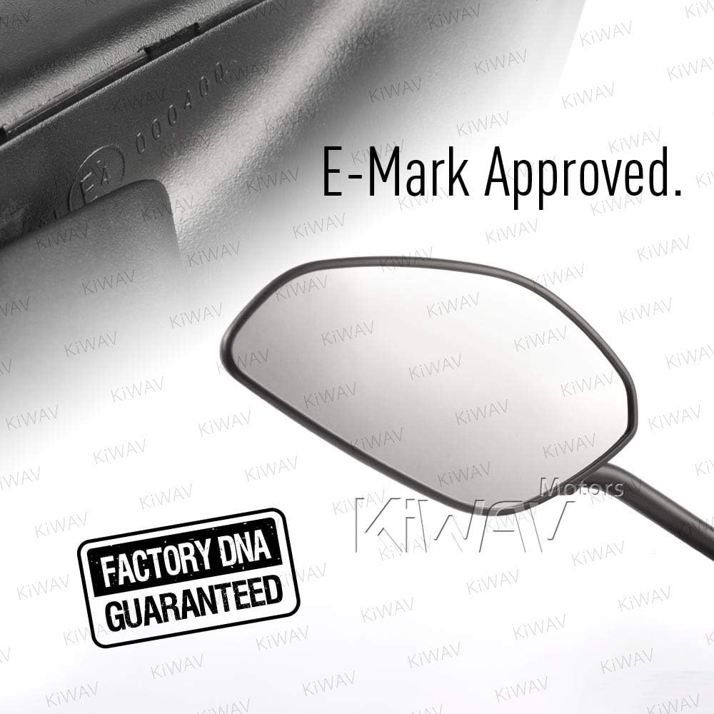 KiWAV Motorcycle OEM Quality Replacement Mirror FD320 compatible for Ducati Scrambler 800 (15'-) Left Hand x 1