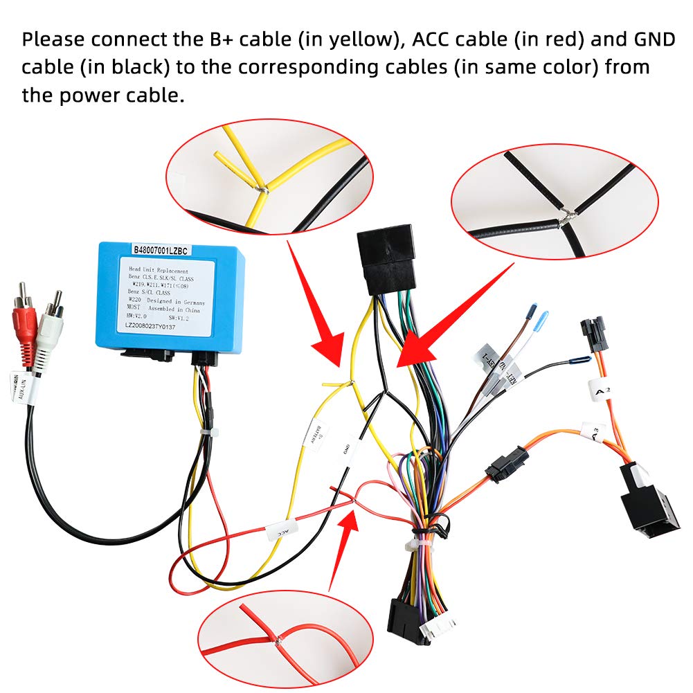 Decodificador de Fibra óptica de la Unidad Principal para Mercedes-Benz CL/CLS/E/S/SL/SLK