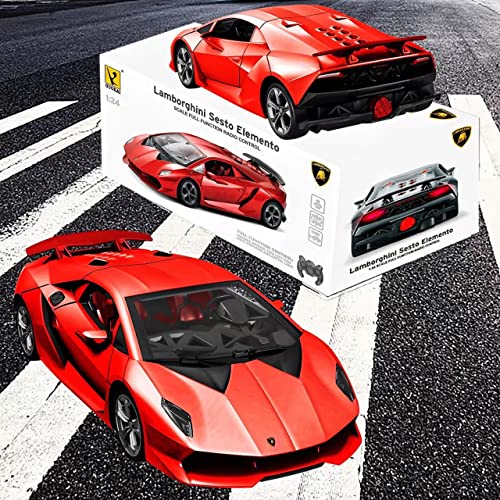 Guokai Remote Control Car, 1/24 Scale Rc Sport Racing Toy Car, Compatible With Lamborghini Sesto Elemento Model Vehicle For Boys Girls #TOP4