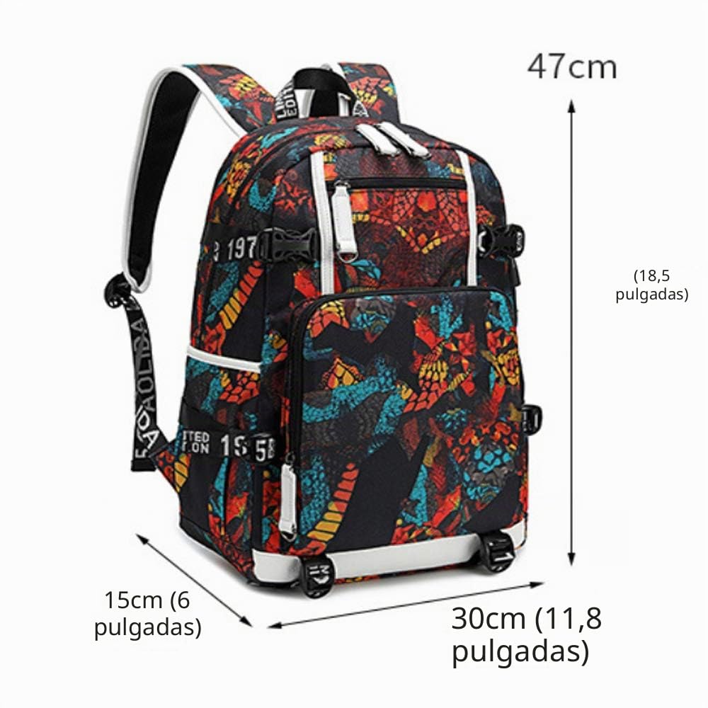 R-onaldo - Mochila multifunción de viaje para aficionados al fútbol, para hombres y mujeres