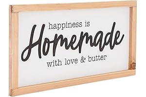 Striking Farmlyn Creek "Happiness is Homemade" Sign: A Rustic Charm for Your Abode
