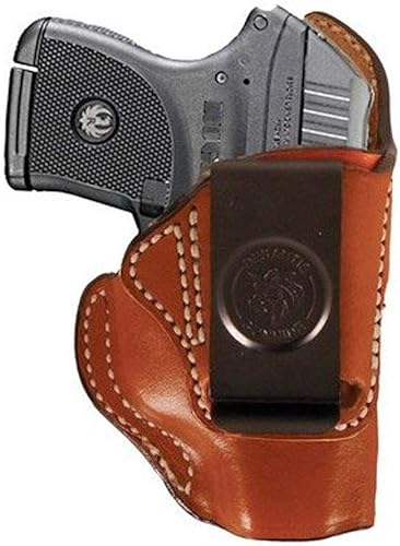 DeSantis Summer Heat IWB - Funda oculta para pistola de transporte para hombres y mujeres, cuero de silla de montar de alta calidad, se adapta a