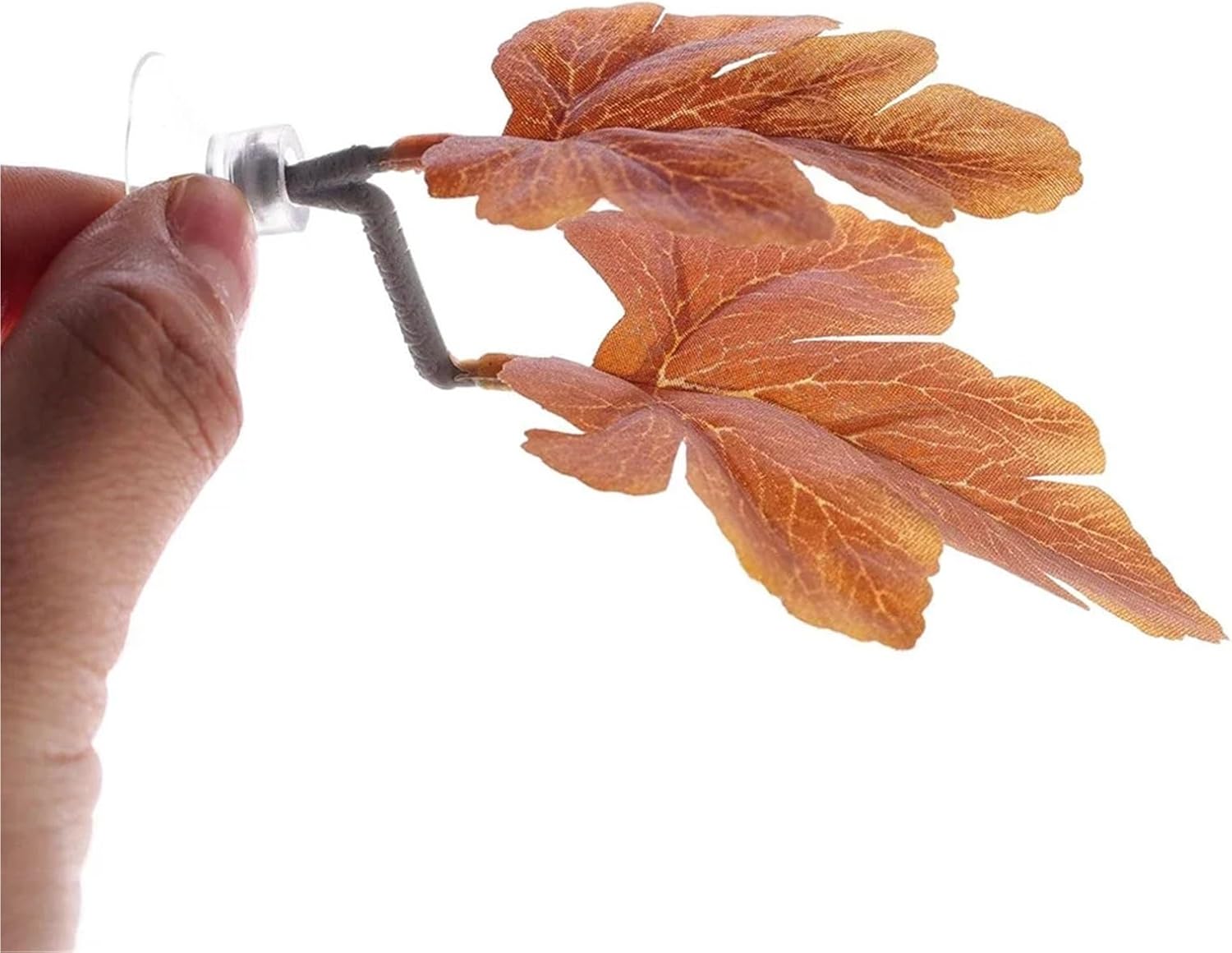 beta Hammock 15pcs Betta Fish Rest Leaf Aquarium Decor Artificial Plastic Simulated Plants with Suction Cups(Color3)