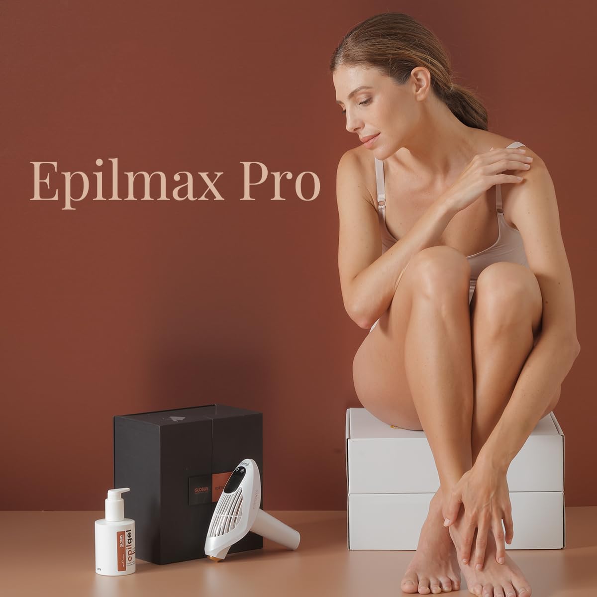 GLOBUS | Epil Max Pro, Macchinario Led ad Alta Potenza con Doppia Funzione, Epilazione Definitiva in Poche Sedute e Funzione Anti Aging
