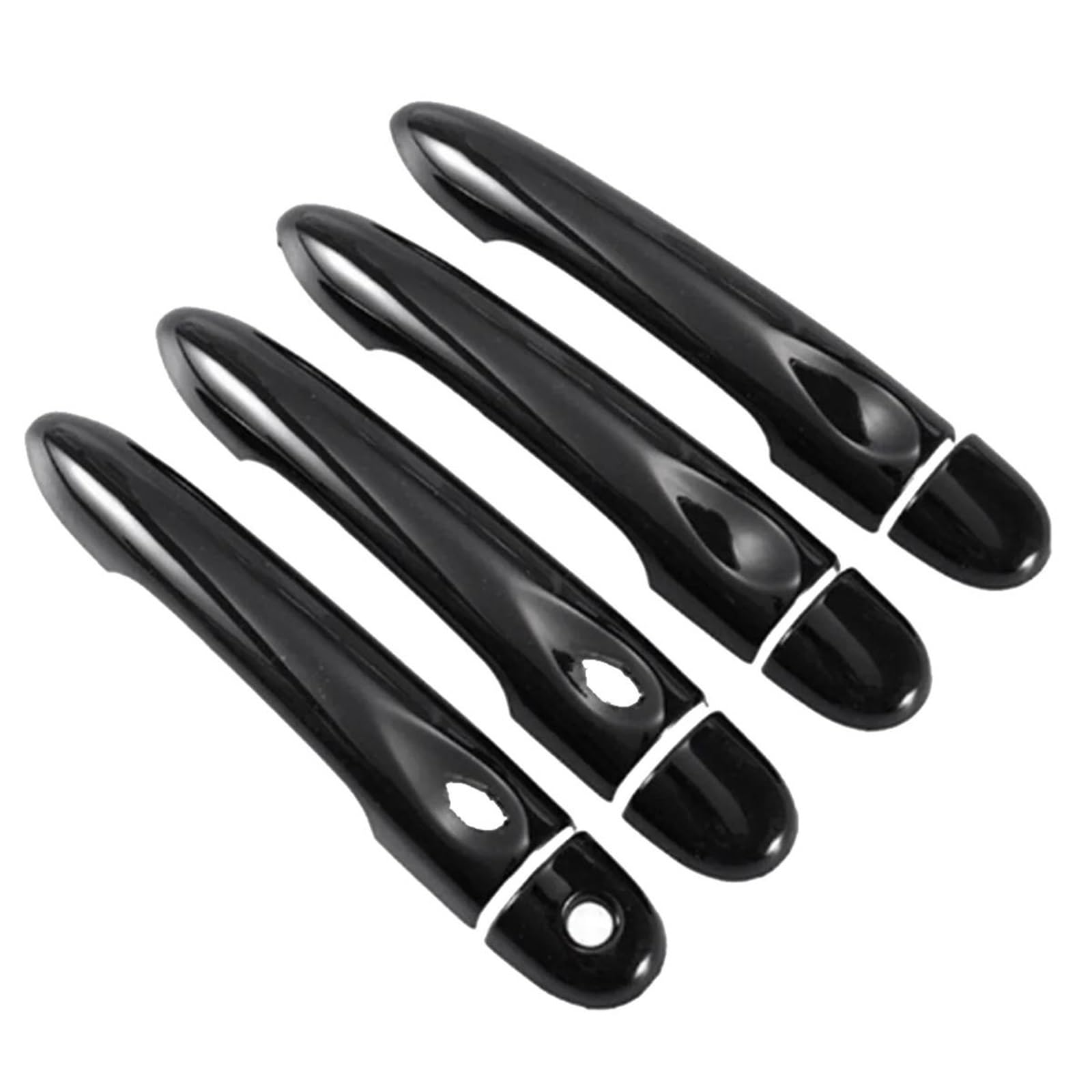 Ujnheq One Color Car Exterior Door Handle Cover Trim Gloss Black For Benz For Smart 453 For Forfour 2016 2017 2018 2019 2020 2021