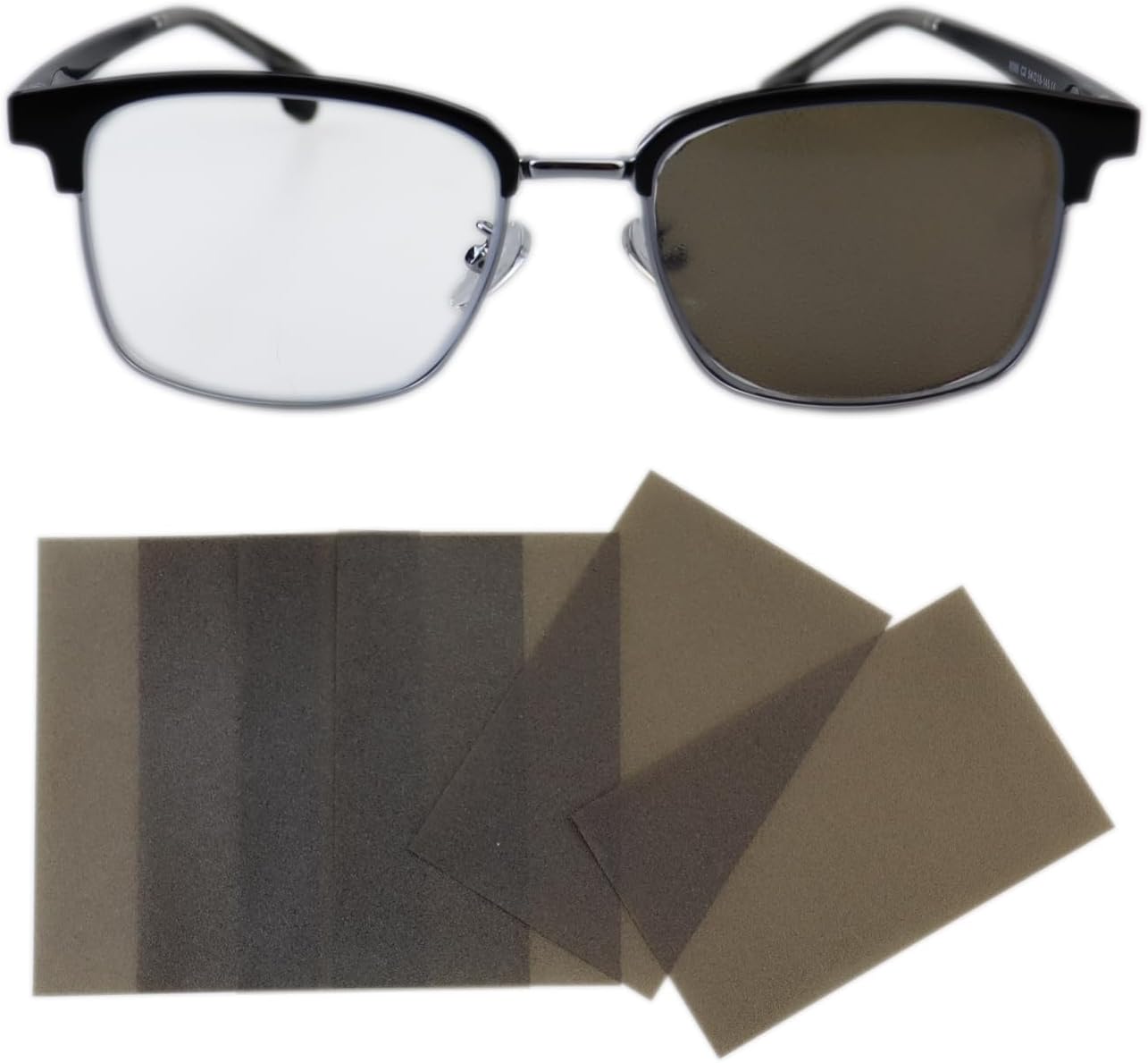 12 Pack Translucent Eye Patch for Glasses Vision Patching for Lazy Eye Amblyopia Strabismus After Eye Surgery Tea Color