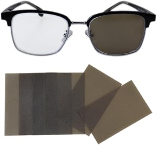 12 Pack Translucent Eye Patch for Glasses Vision Patching for Lazy Eye Amblyopia Strabismus After Eye Surgery Tea Color