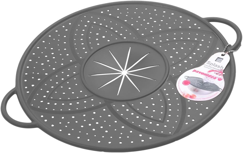 Pavoni Platinum Silicone Splatter Guard, Grey