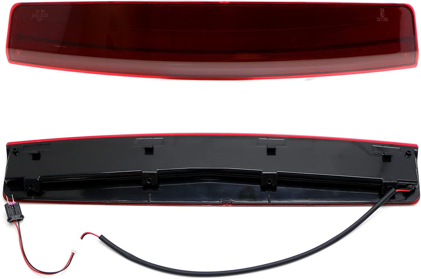 iJDMTOY OEM-Spec Red Lens Rear Roof Top Full LED High Mount Third Brake Light Bar Assembly Compatible With 2002-2012 Land Rover Range Rover L322