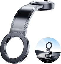 Smartphone Holder, Magnetic Type, 17 Powerful N52 Magnets, 360 Degree Rotation, Magsafe Holder, Super Strong Suction, Suction Cup Lock Dial, Freely Foldable, Multi-Functional Car Holder