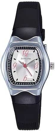 Sonata Analog White Dial Womens Watch -NM8989PP03 / NL8989PP03