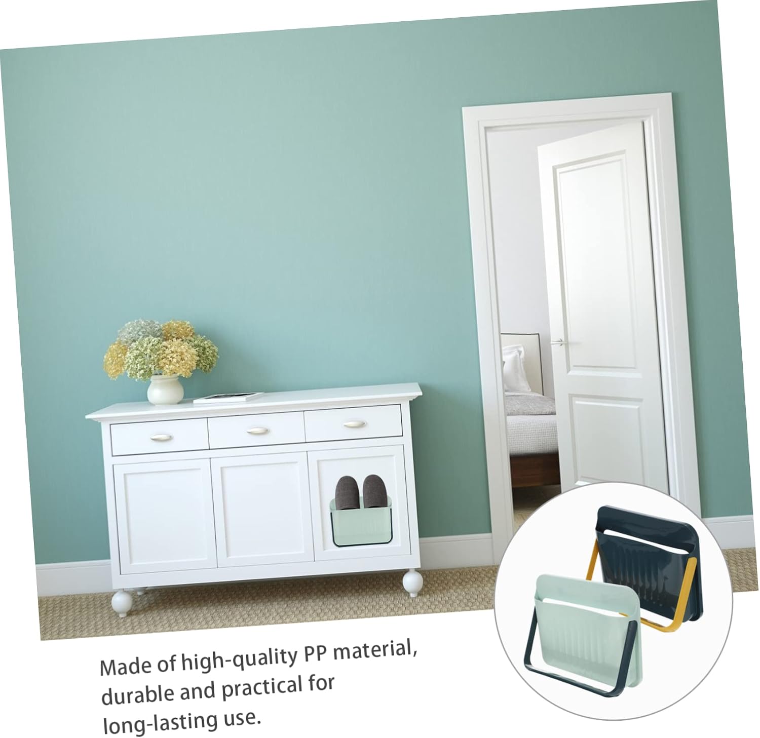 Easy Install Sticky Shoe Rack Pp Material over The Door Organizer Shoe Protector Rack