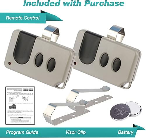 Miniatura 2 de Control remoto de puerta de garaje para Sears Craftsman (53753 139.53753)