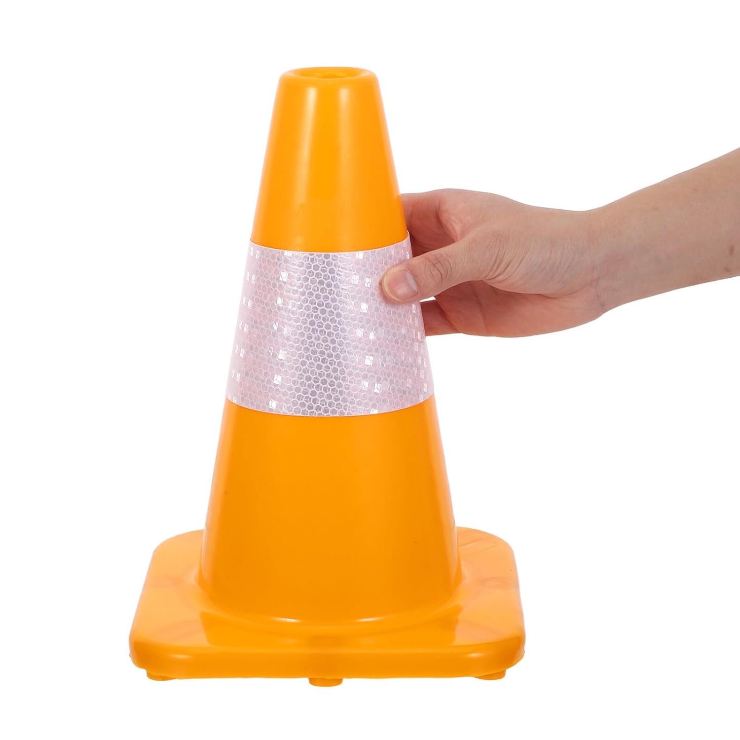 Garneck 3pcs 3pcs Safety Traffic Cones with Reflective Collar Compact Stackable Traffic Control Equipment for Construction Parking and Road Warning in Caution Color