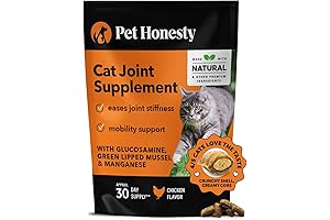 Pet Honesty Joint Health Chews for Cats | Glucosamine for Hip & Joint Support