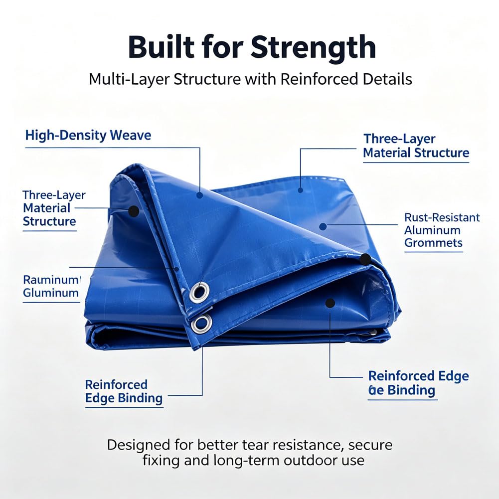 Lonas Impermeables Exterior, Lona Impermeable 500g/㎡ 2m*3m