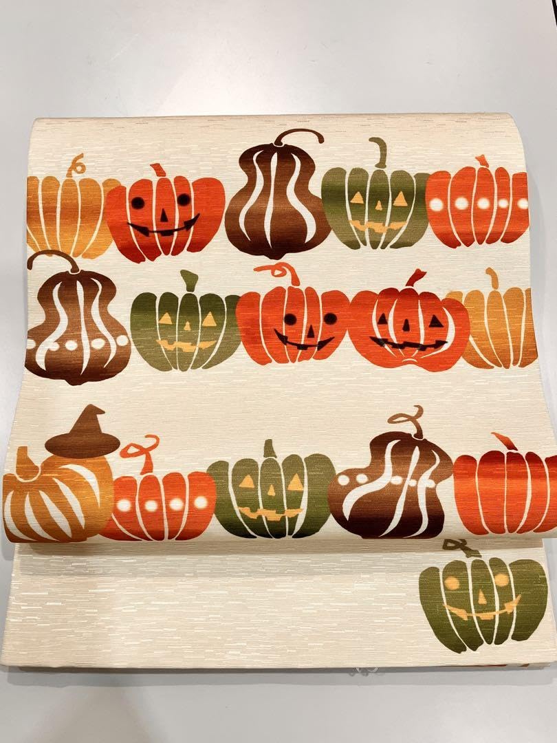 Amazon.co.jp: WAKKA 京袋帯 仕立て上り品 ハロウィン 帯 着物