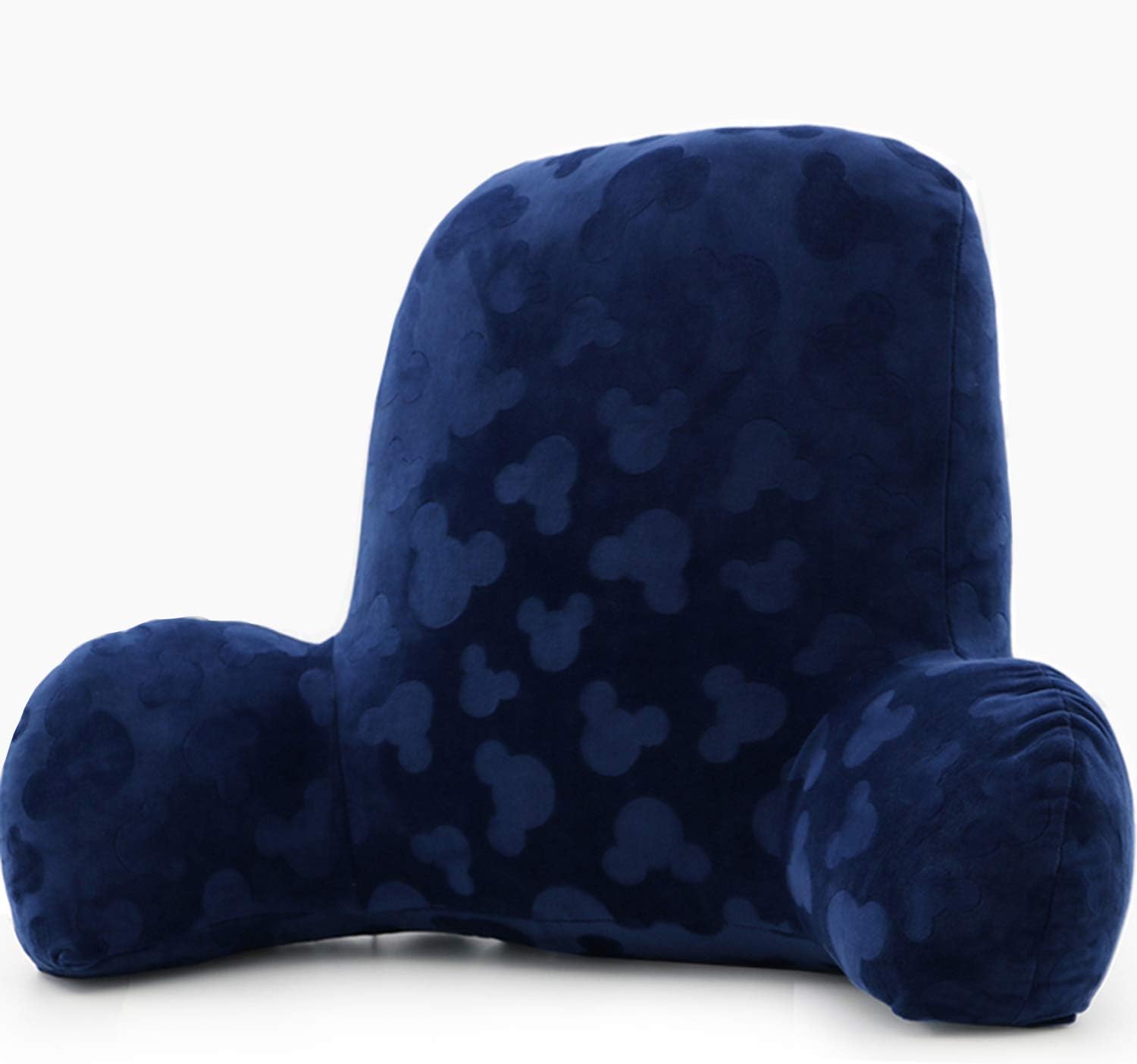 Embossed plush Reading Pillow - Best Bed Pillow with Arm Reading Bed - Perfect for Teens, and Kids -by wwang(Navy)