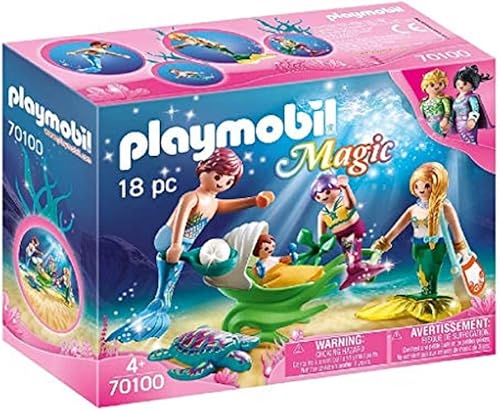 PLAYMOBIL 70100 Magic Family - Cochecito con concha colorido 74 x 28 x 56in