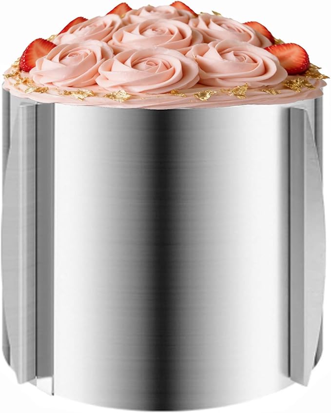 DATANYA Cake Ring Extra High 15cm - Adjustable 6 Inch