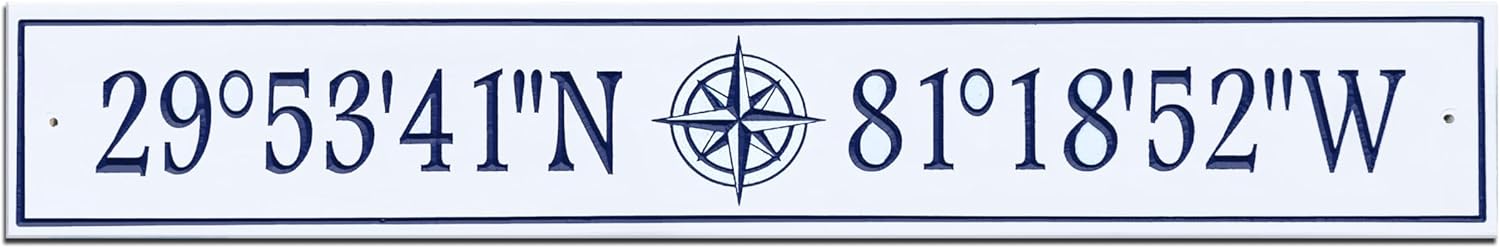 Coordinates sign - Custom Carved GPS location sign, beach house, vacation home, home decor sign