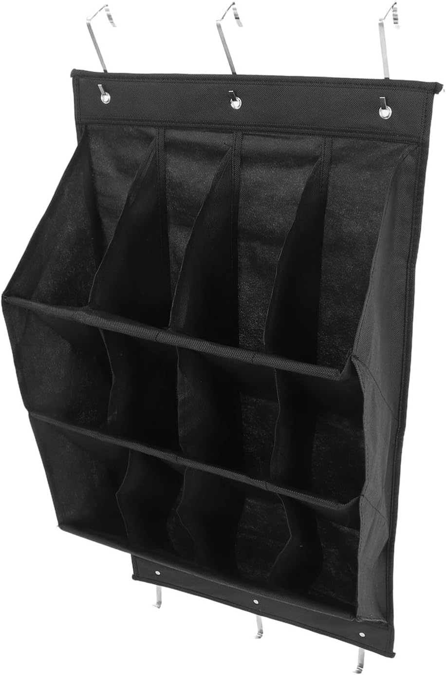 ULTECHNOVO 12Grid Door Hanging Shoe Rack Vertical Organizer for Narrow Spaces Storage for Entryway Bathroom Laundry Room for Apartments and Closets