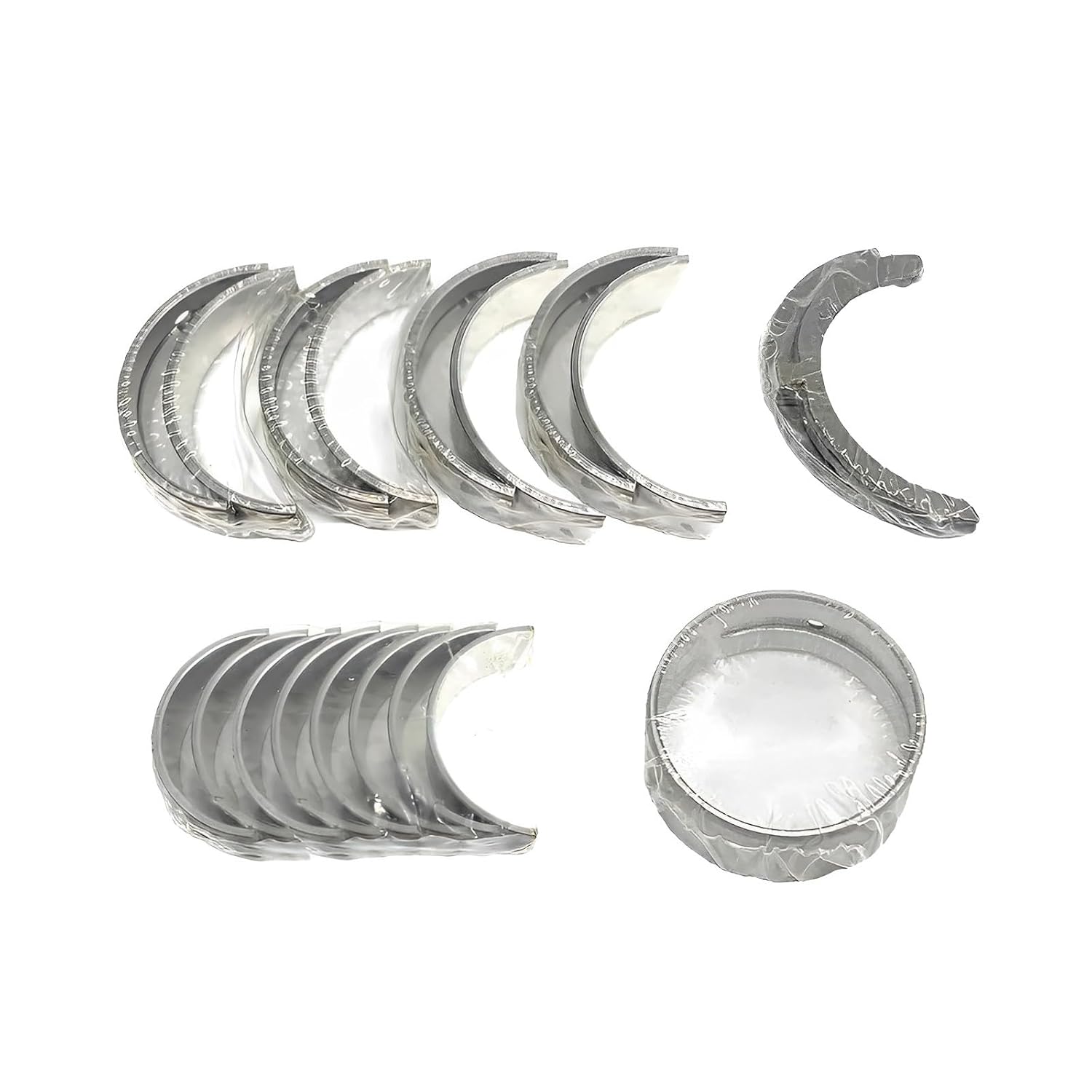 Main Bearing&Con Rod Bearing&Thrust Washer Set V2003 Compatible with Kubota V2003 Engine for Bobcat S185 S175 Loader