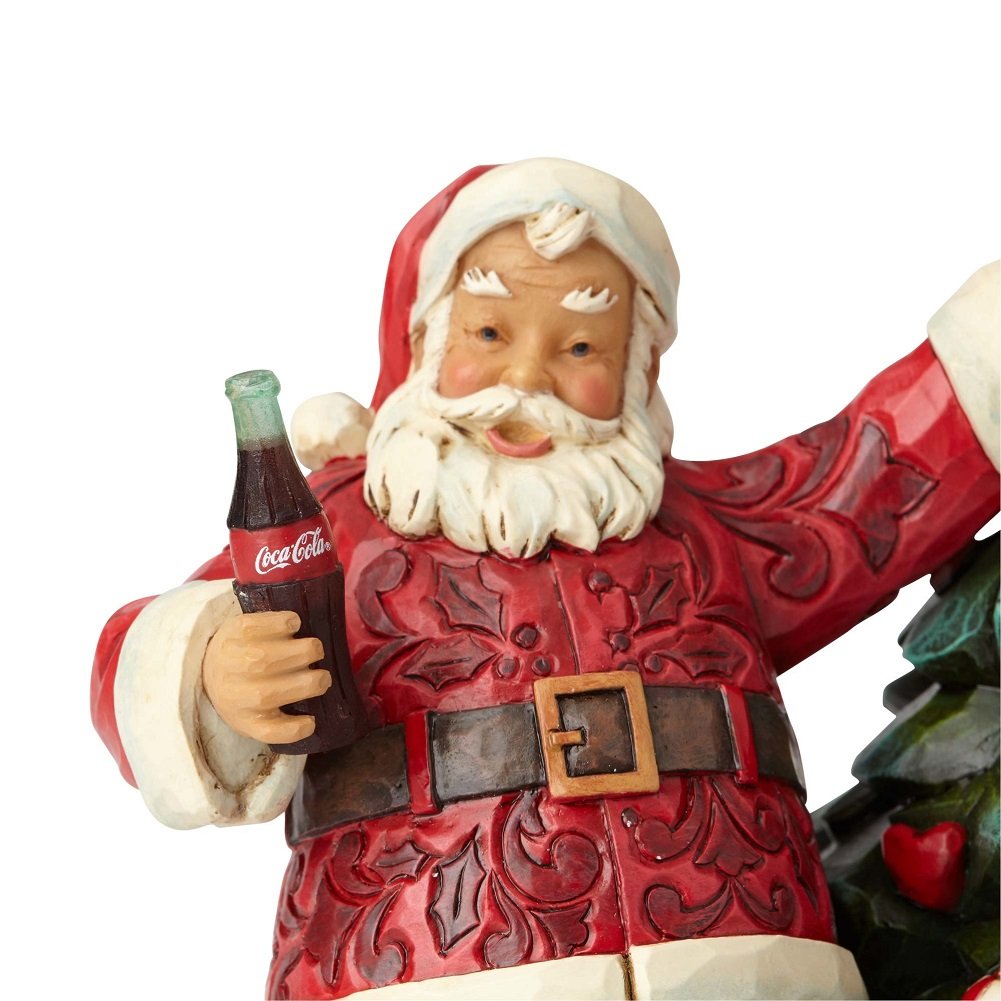 Amazon.com: Enesco Coca-Cola by Jim Shore 4059472 Coke Santa with