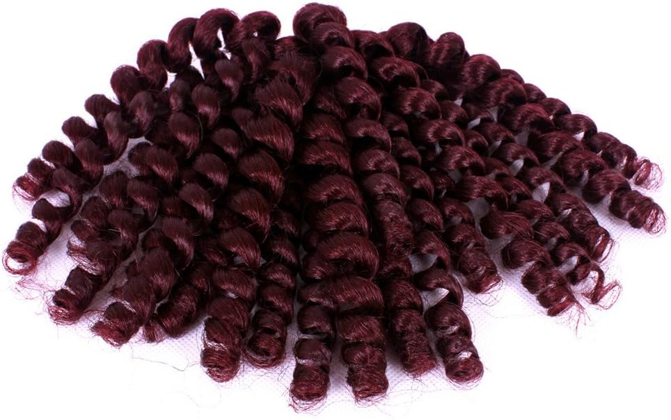 Wand Curl Spiral Curl African Collection Crochet Braids Twist Hair Extension Bounce Synthetic Tapered Cut (99j)