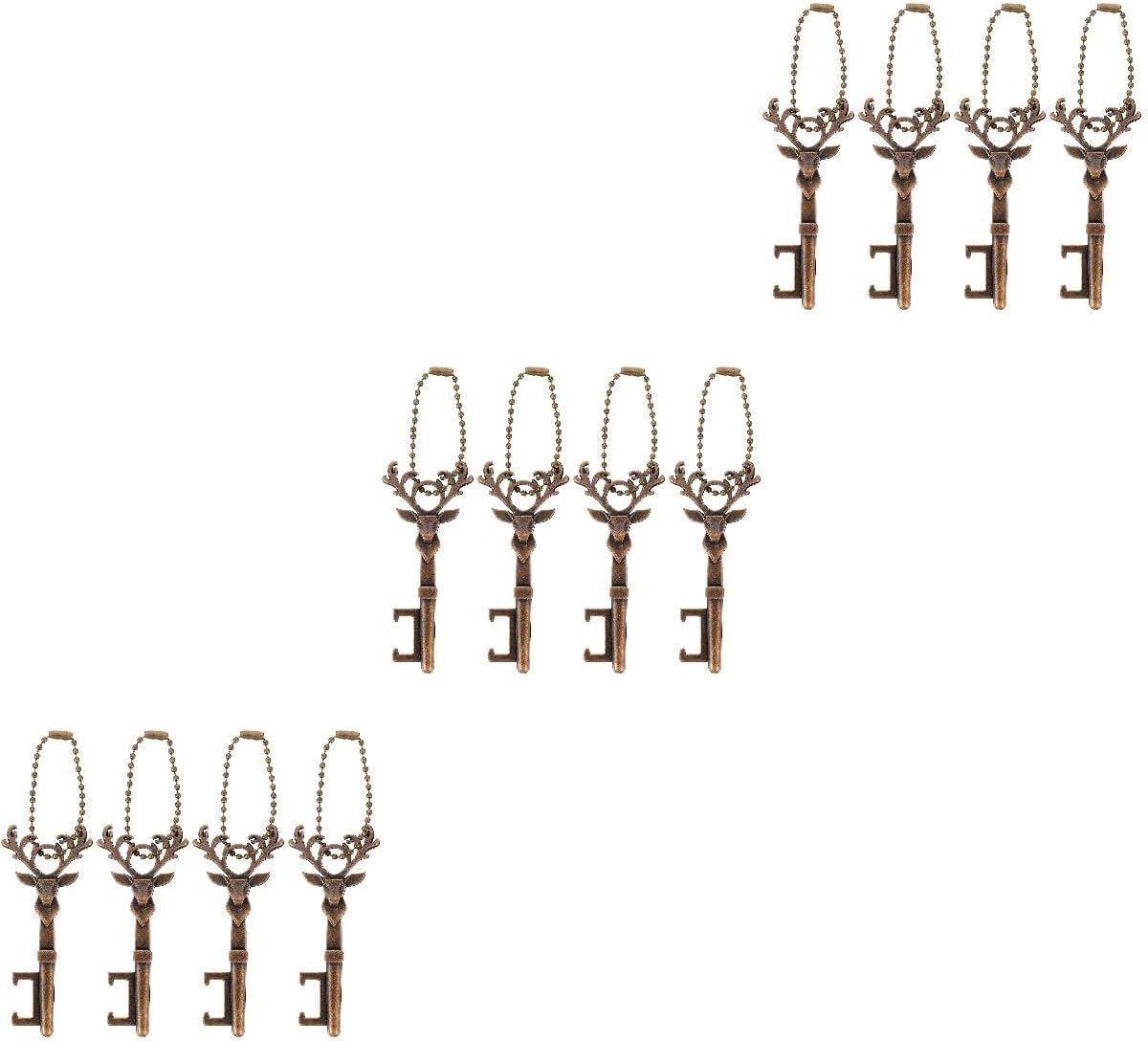 ABOOFAN 12 Pcs Deer Head Bottle Opener Antler Beer Opener Portable Beer Bottle Openers Christmas Gadgets Cool Bottle Openers Christmas Tin Opener The Wine Travel Can Opener Zinc Alloy image 3