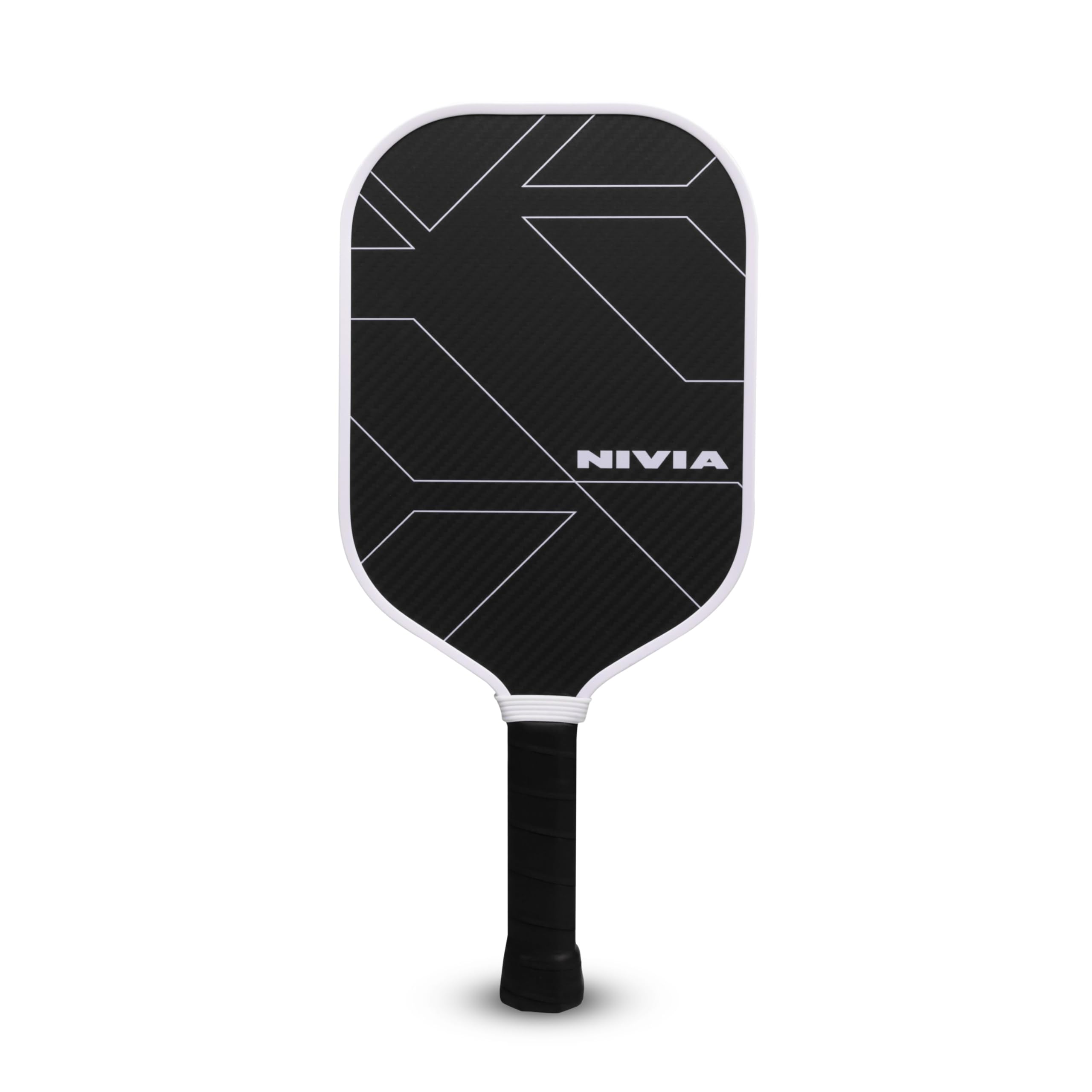 Nivia K-2500 Pickleball Paddle, Carbon Surface, Paddle Cover Bag, Cushion Comfort Handle Grip, Durable Pickleball Paddle, Outdoor Game Kit for Kids & Adults (Black)-image-20