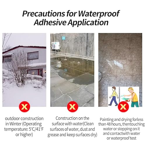 Liquid Waterproof Sealant Invisible Waterproof Agent Transparent Repairing Leak Waterproof Adhesive, Indoor & Outdoor Waterproof (12.3 OZ)