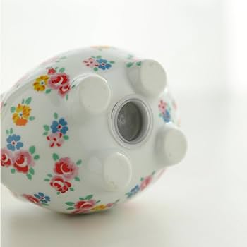 Amazon.co.jp: 貯金箱セラミック貯金箱小さな花柄ミニ貯金箱