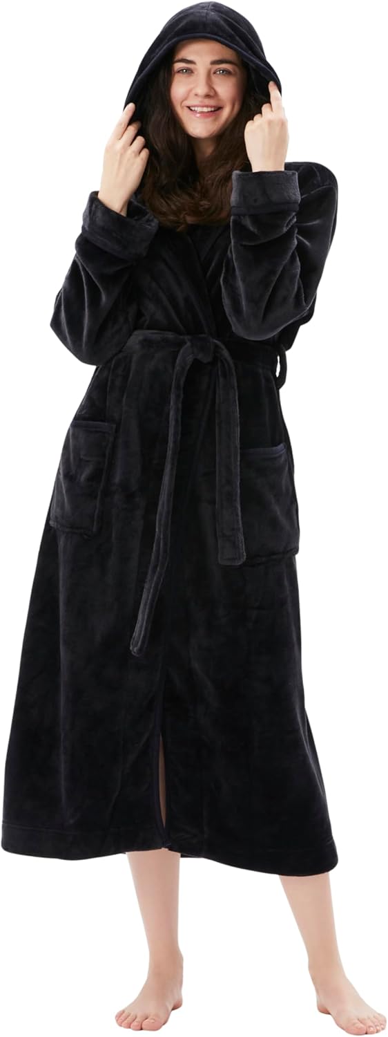 COOVA Premium Robe for Women – Plush Soft Robe, Fluffy, Warm, Long Fleece Bathrobe