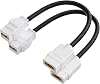 VCELINK Jack Keystone y Acoplador HDMI 2.1 7.09'', Cable Pigtail F2F Paquete de 2 | Soporta 8K@60Hz y 4K@120Hz, Compatible con Placa de Pared Keystone, HDTV, Consola de Juegos, Laptop Diseño Snap-in 1